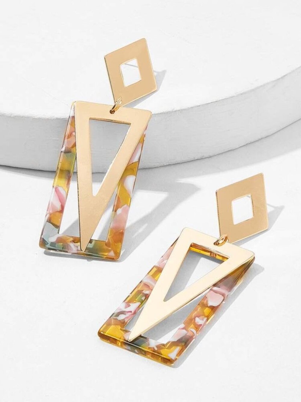 NIB SHEIN Women’s Gold Geometric Earrings - Pack
